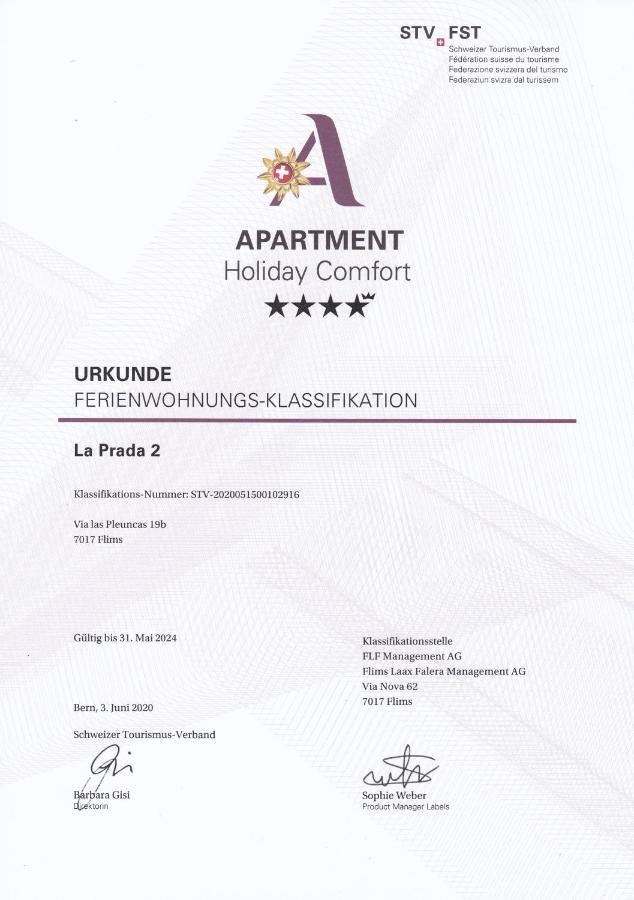 Prada 2 Appartement Flims Buitenkant foto